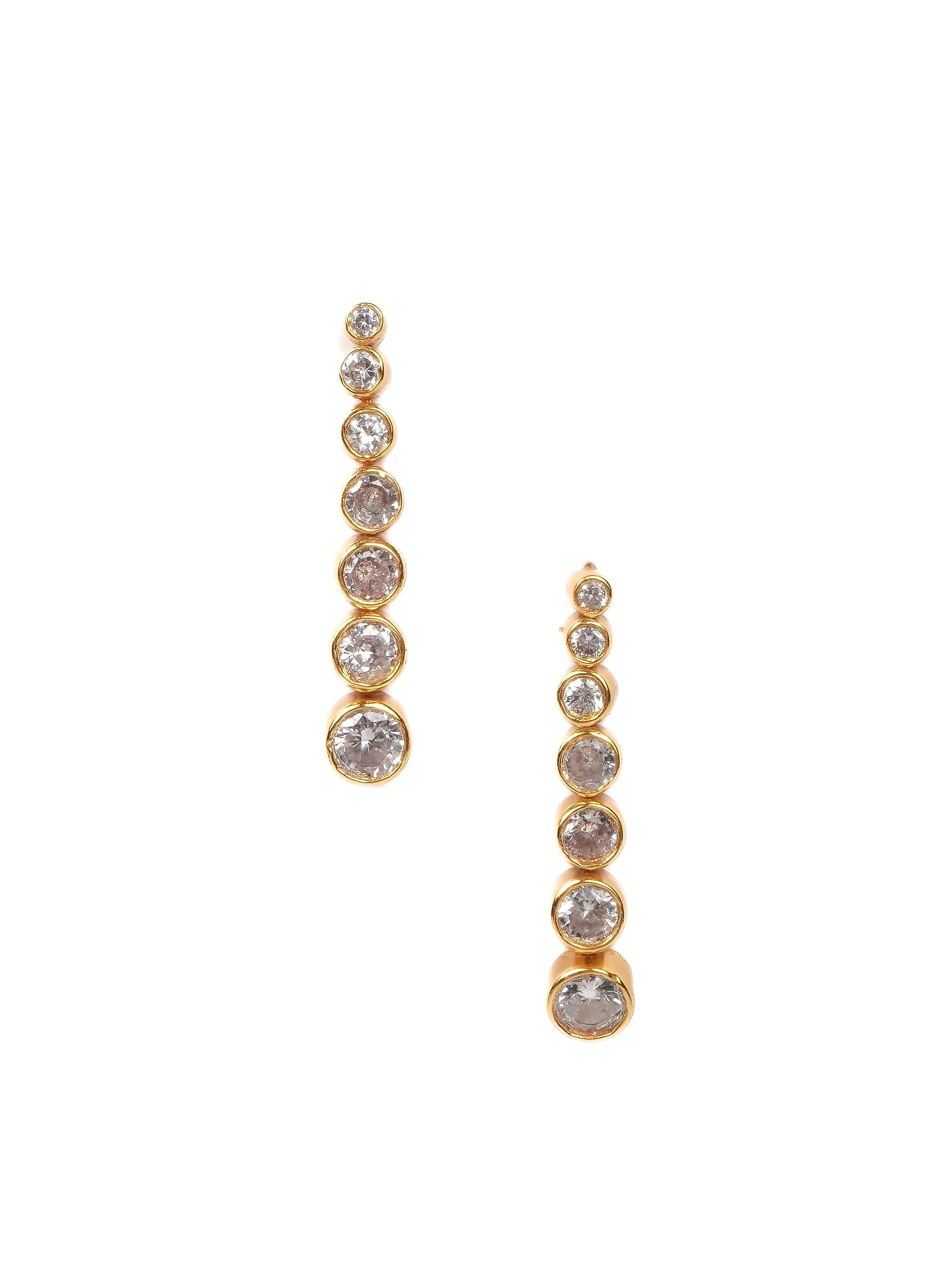 Luxurious Diamond Duet Earrings - Diatoms