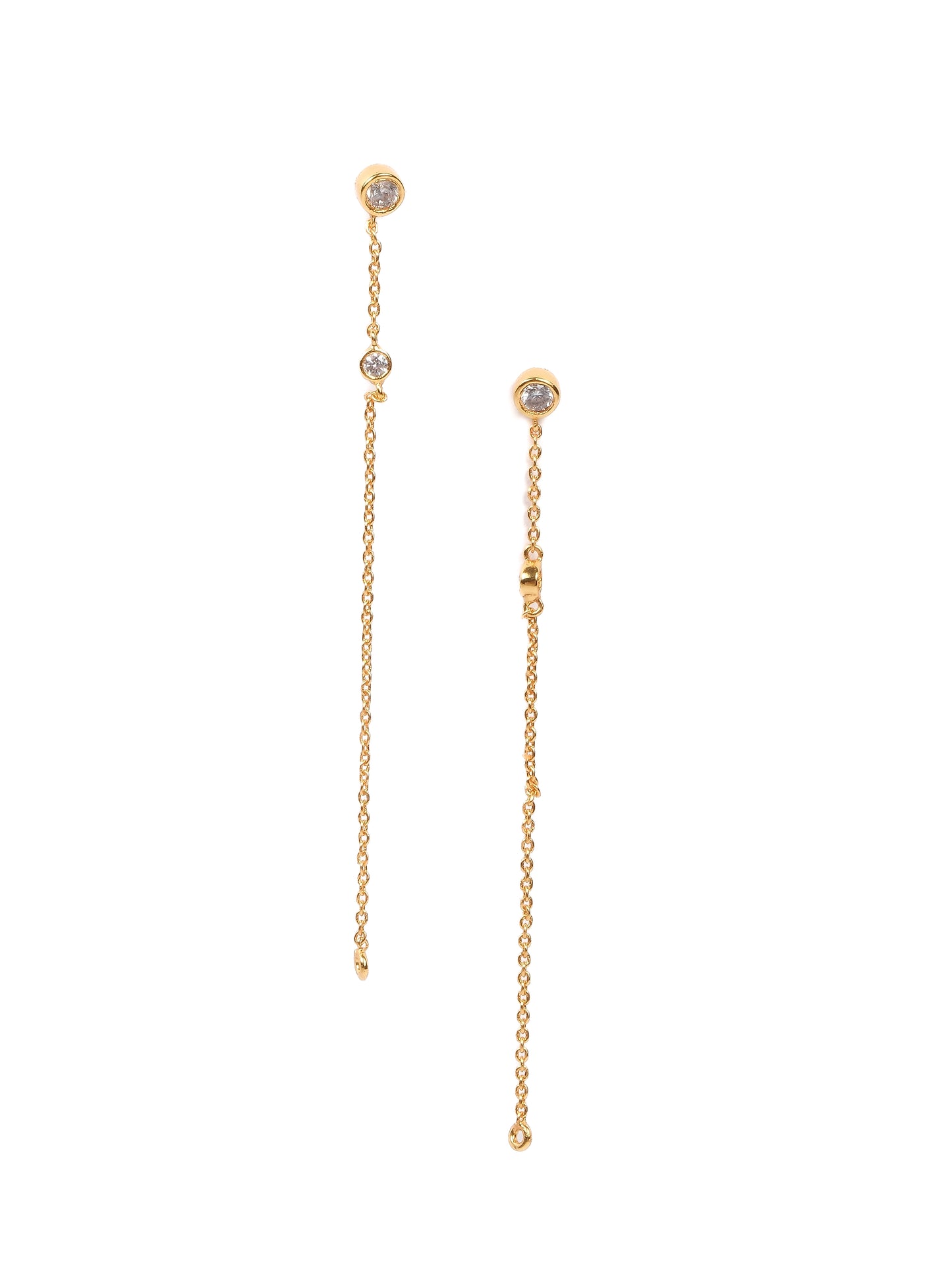 Exquisite Diamond Chain Earrings