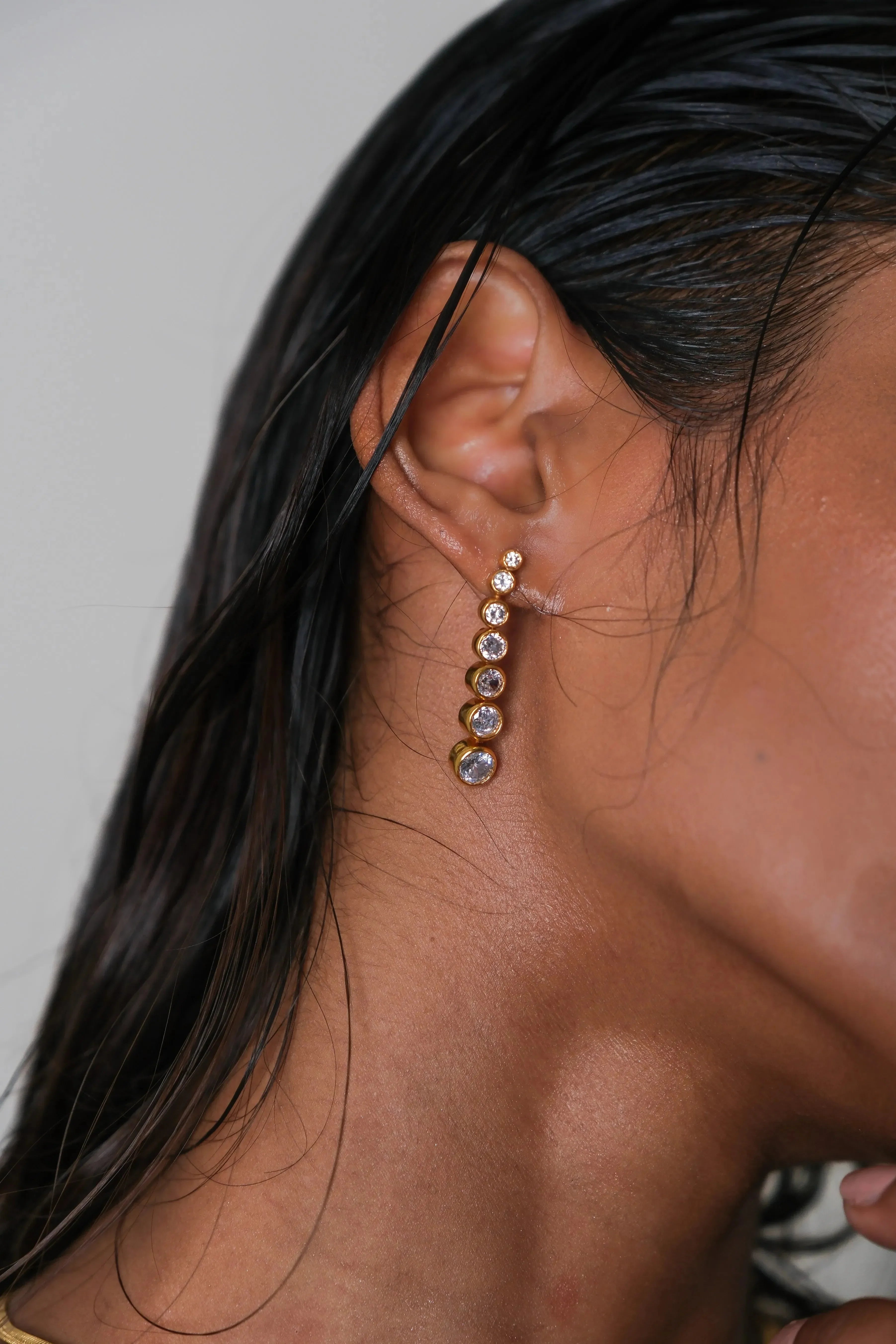 Luxurious Diamond Duet Earrings - Diatoms