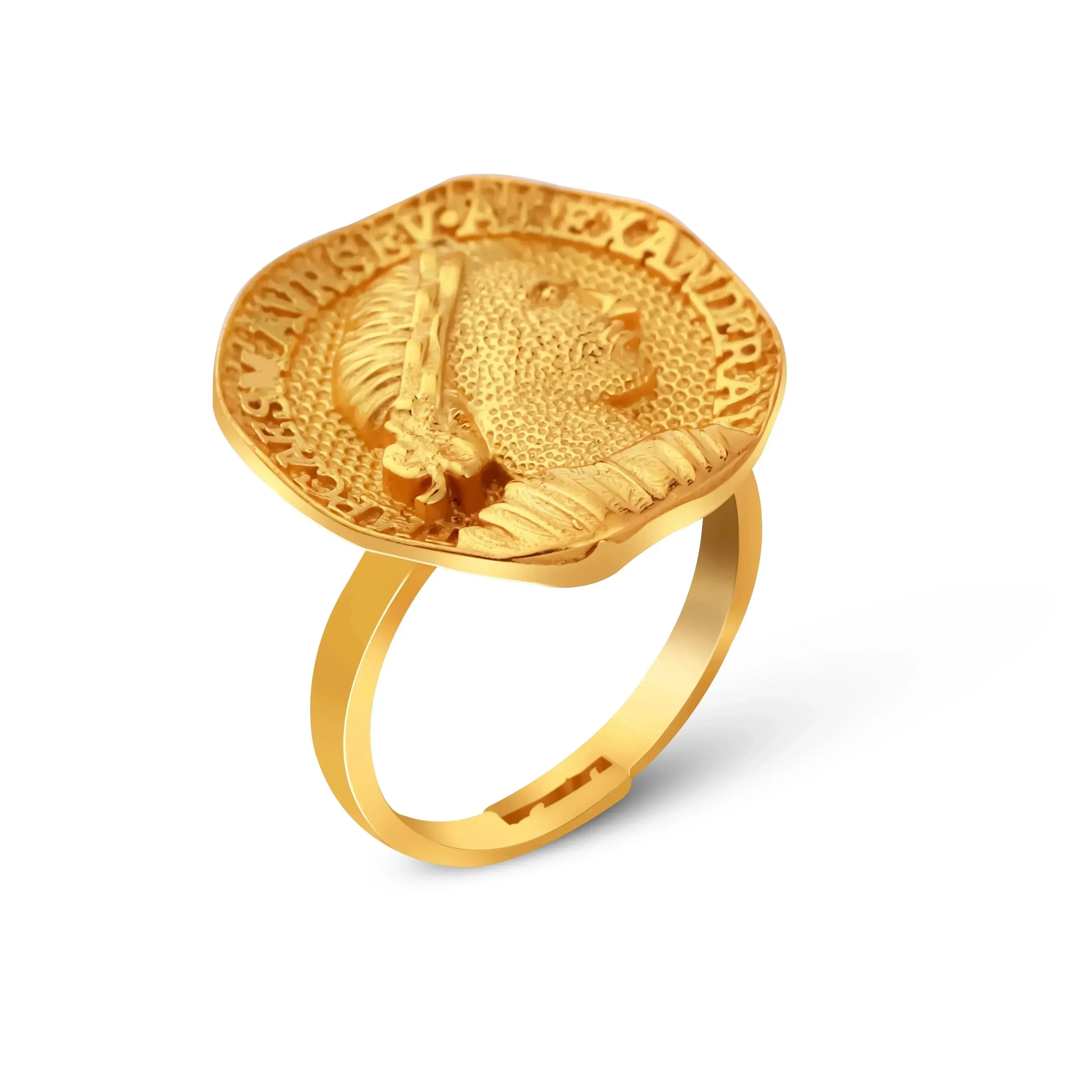 🎁 Luxe Vintage Gold Ring