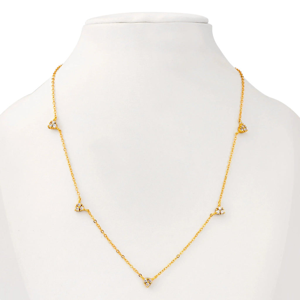 Luxe 5 Diamond Necklace - Diatoms