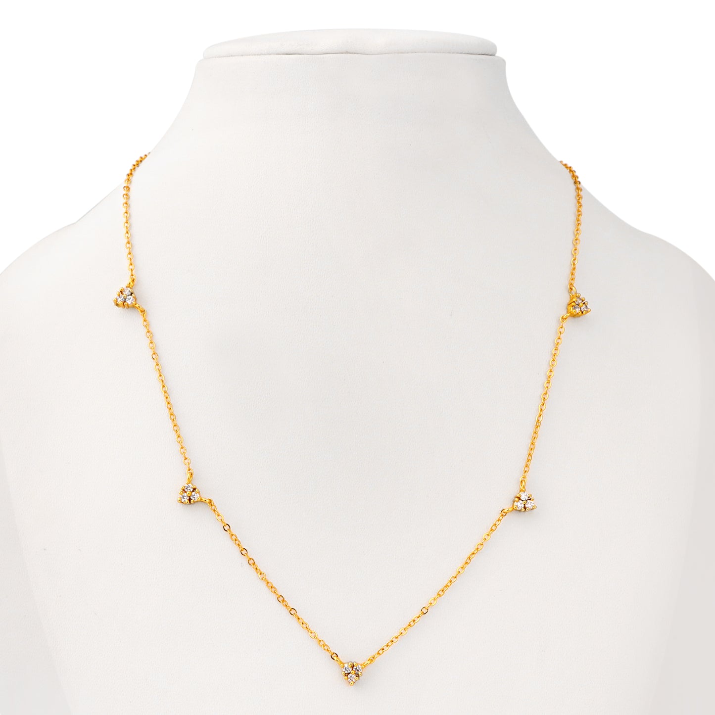 Luxe 5 Diamond Necklace