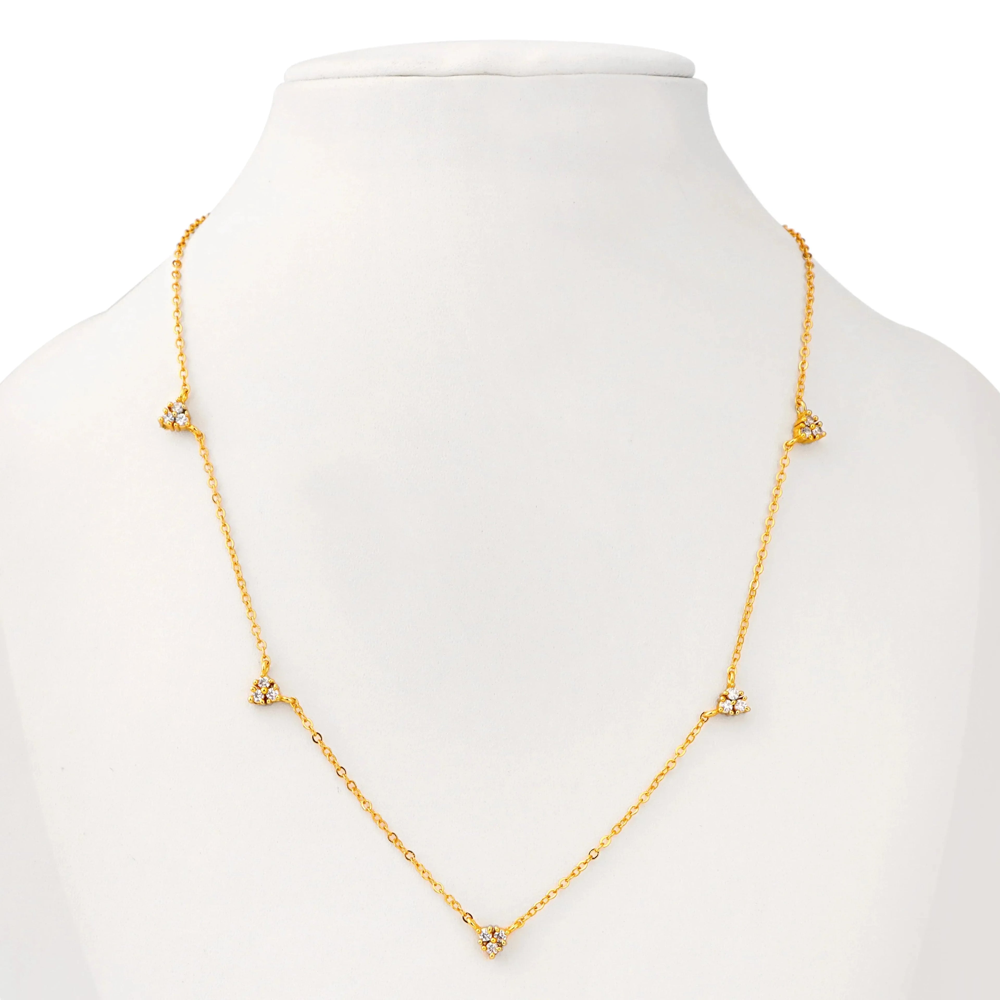 Luxe 5 Diamond Necklace - Diatoms