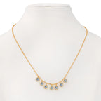 Luxe 7 Diamond Gold Necklace - Diatoms