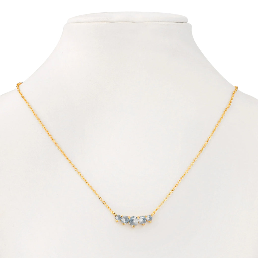 Luxe Five Diamond Necklace - Diatoms