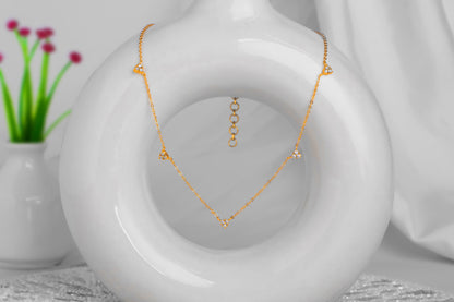 Luxe 5 Diamond Necklace