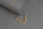Luxe 7 Diamond Gold Necklace - Diatoms
