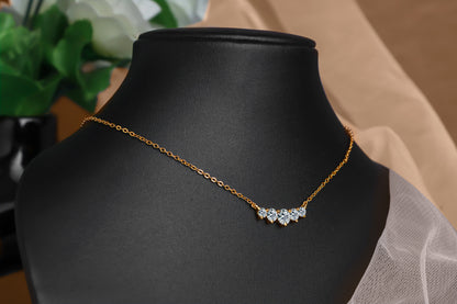 Luxe Five Diamond Necklace