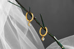 Luxe Gold Gemstone Earrings - Diatoms