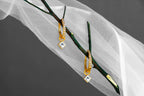 Luxe Gold Gemstone Earrings - Diatoms