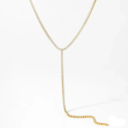 Modern Style Artistic Geometric Gold Plated Earrings Necklace - Diatoms