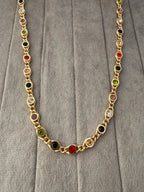 Multi Color Gem Necklace - Diatoms