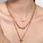 Classic Diamond 925 Sterling Silver Necklace - Diatoms