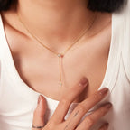 Dream Lariat Diamond Necklace - Diatoms