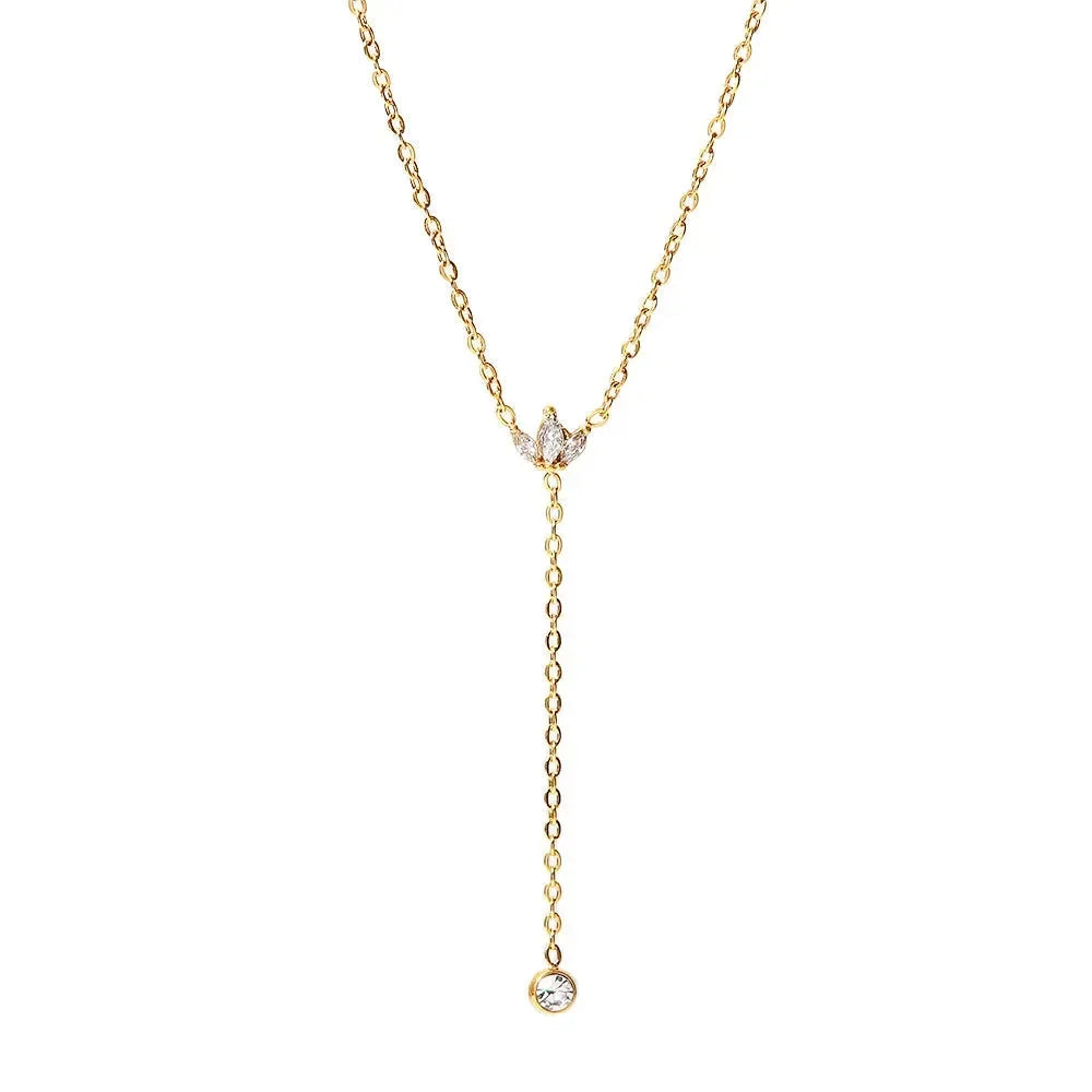 Dream Lariat Diamond Necklace - Diatoms