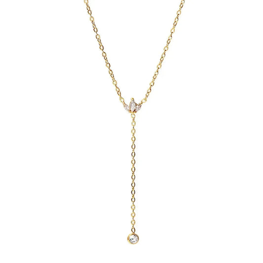Dream Lariat Diamond Necklace - Diatoms