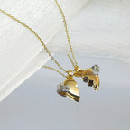 Diatoms Valentine Gesture Heart Shape Pendant - Diatoms