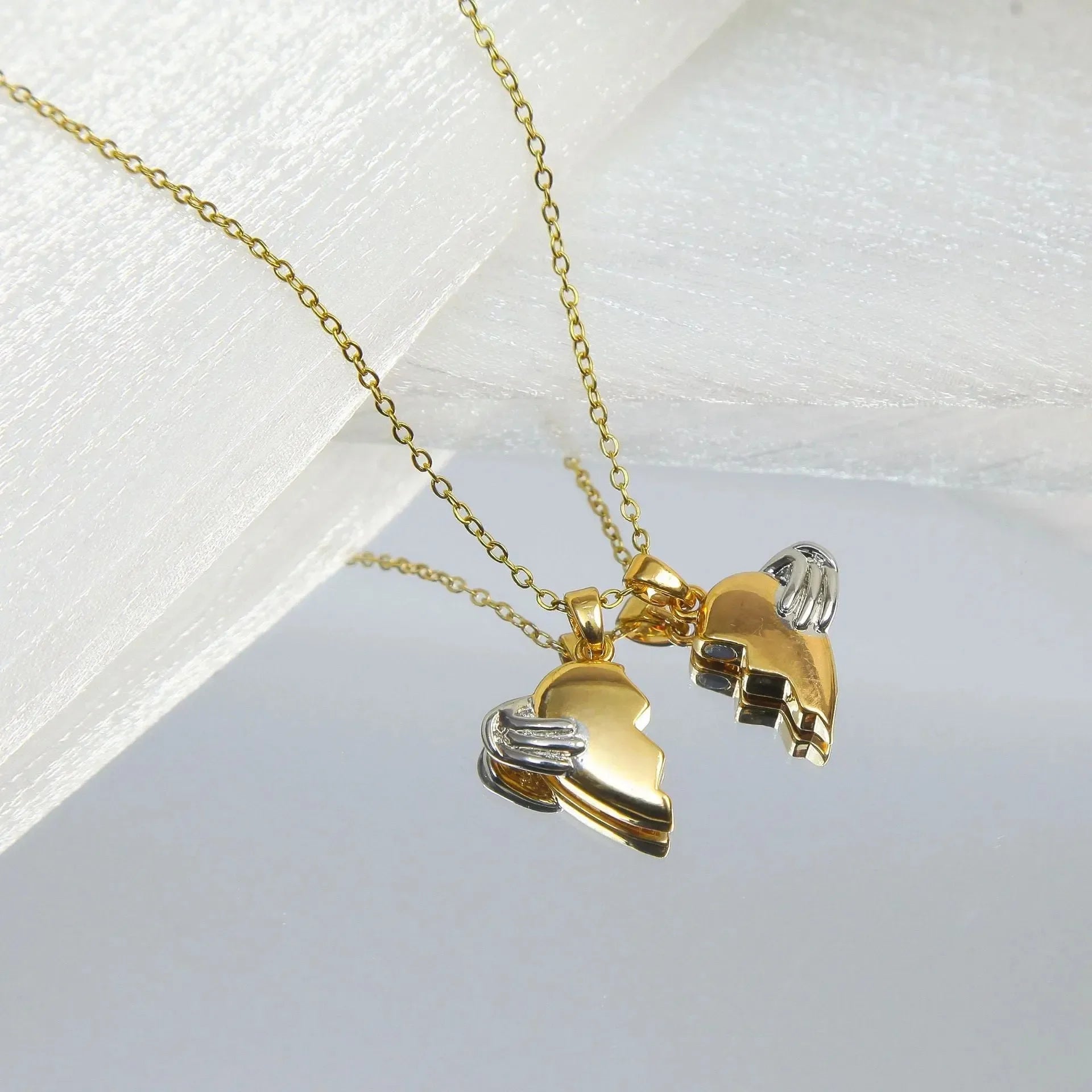 Diatoms Valentine Gesture Heart Shape Pendant - Diatoms