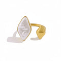 Luxe French Style Pearl Open Ring