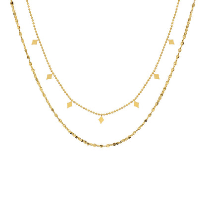 Opulent Aura Gold Chain Necklace