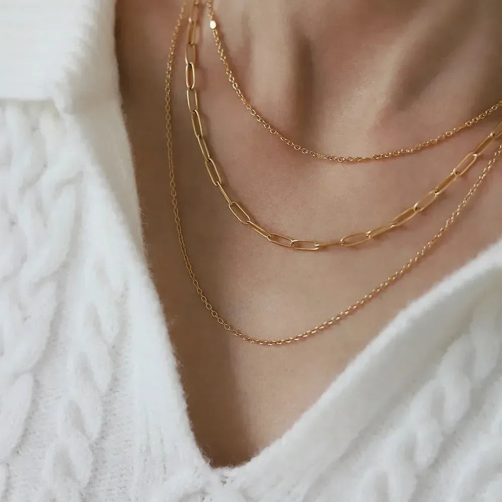 Charming Three Layered Necklace - Diatoms