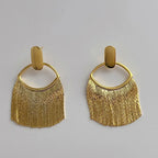 Fashion Party Geometric Tassel Women Drop Earrings - Diatoms