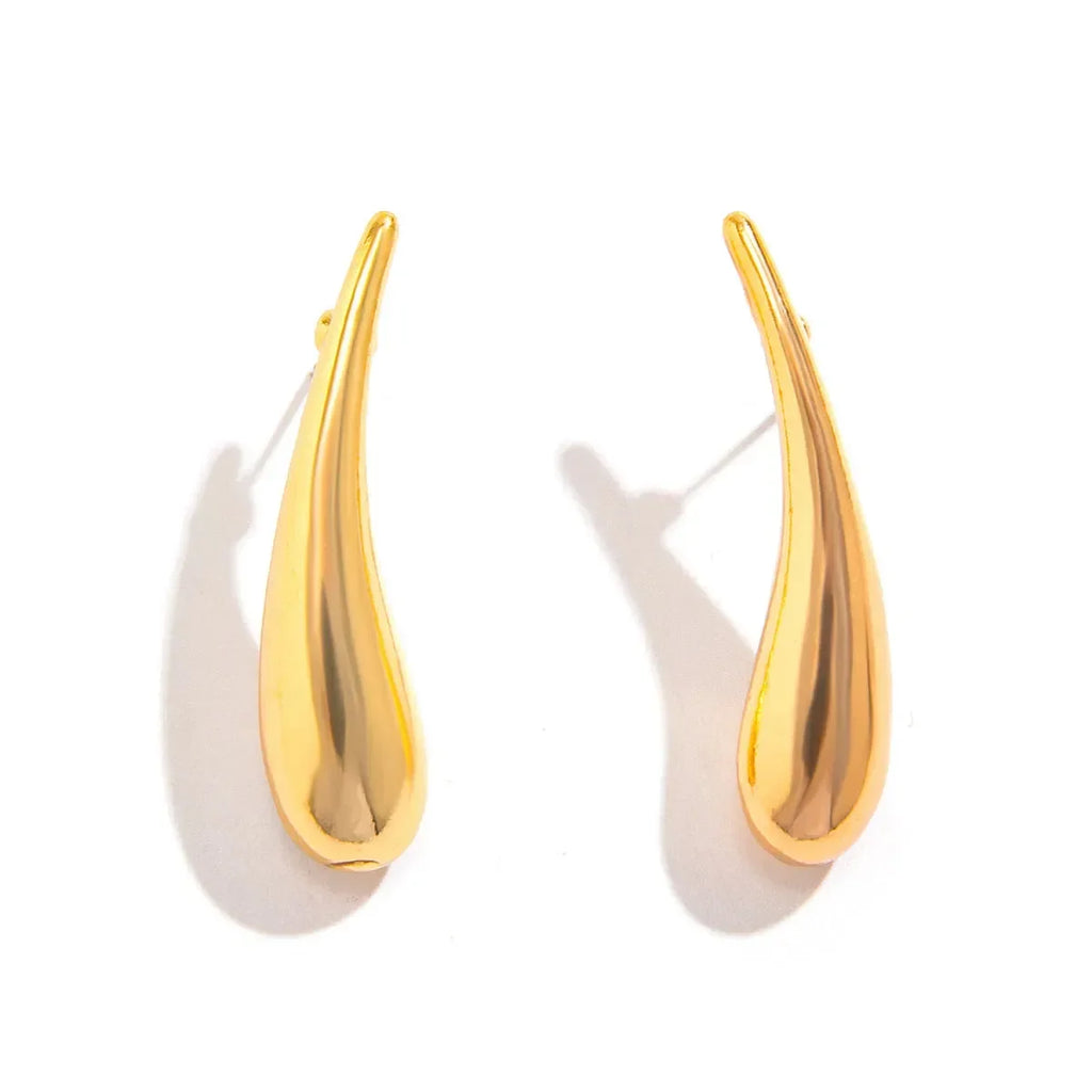 Luxy Long Teardrop Earrings - Diatoms