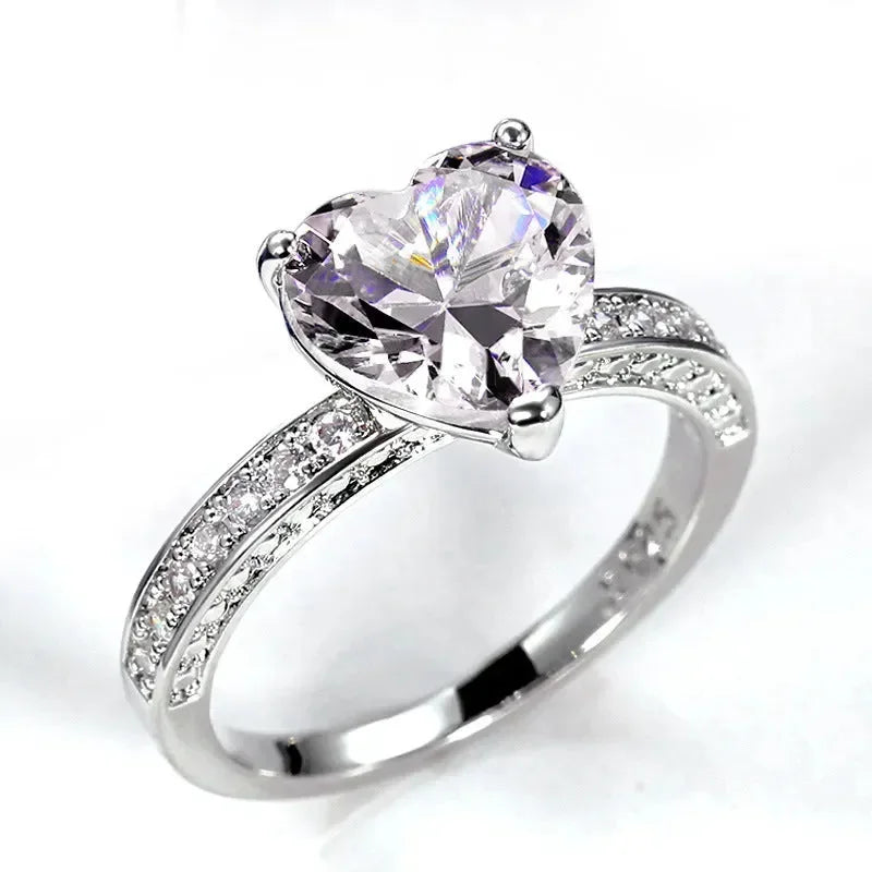 Classic Heart Shaped Rings - Diatoms