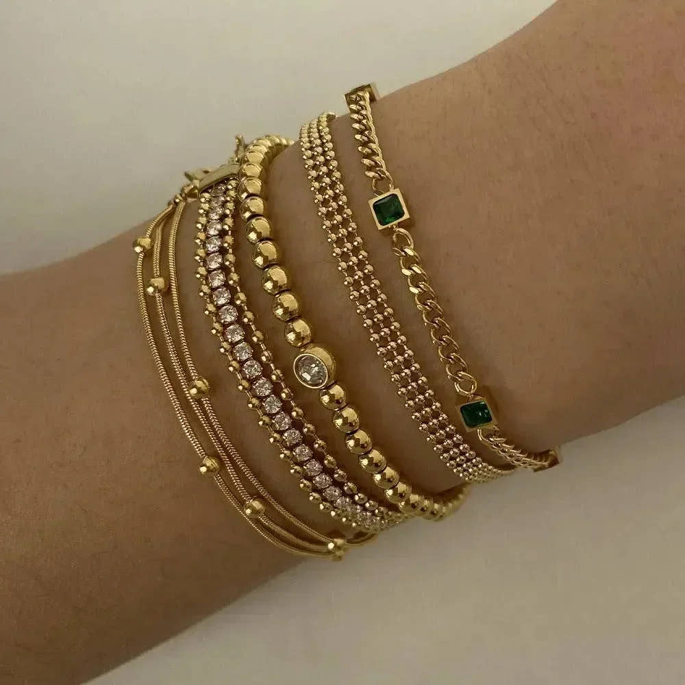 Bliss Chain Bracelets - Diatoms