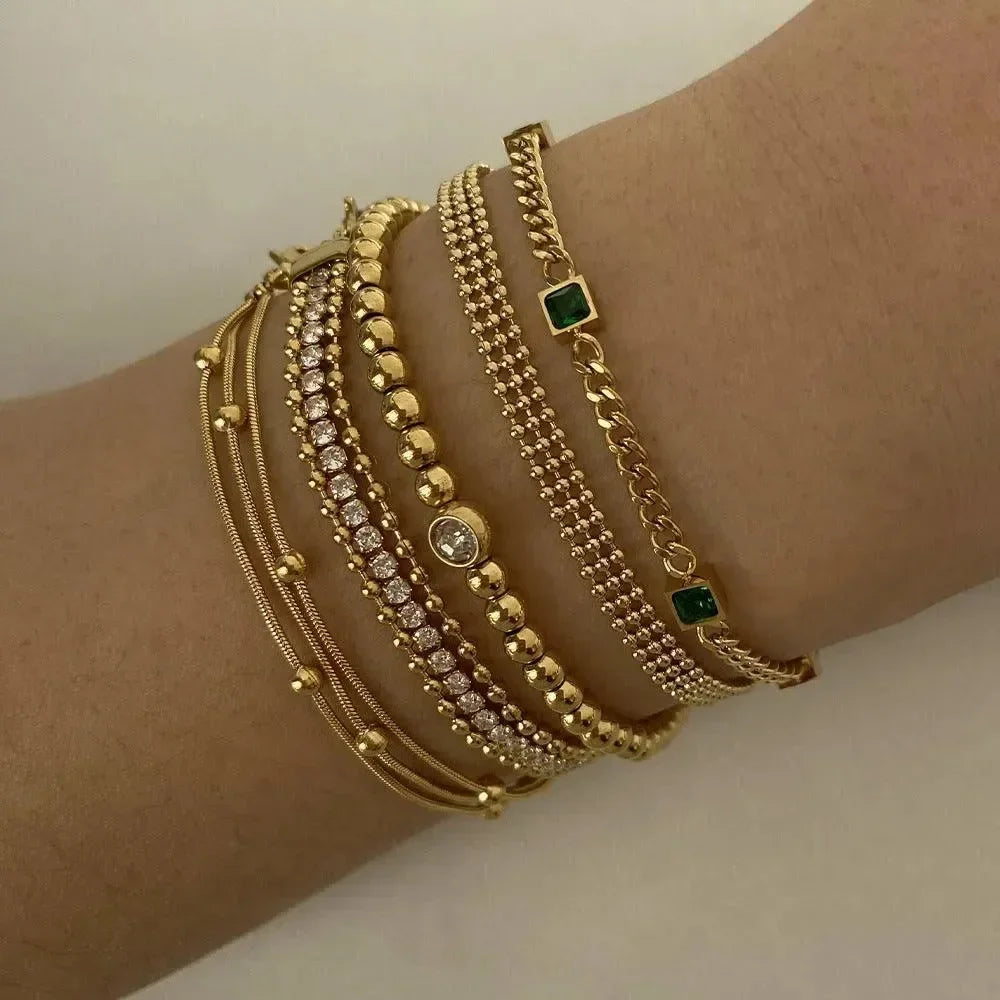 Bliss Chain Bracelets - Diatoms
