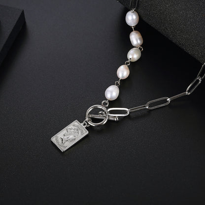 Diatoms Ins Style Polishing Pearl Pendant