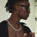 Diatoms Men Cross Earrings - Diatoms