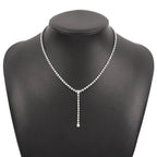 Edgy Elegance Glamour Diamond Necklace - Diatoms