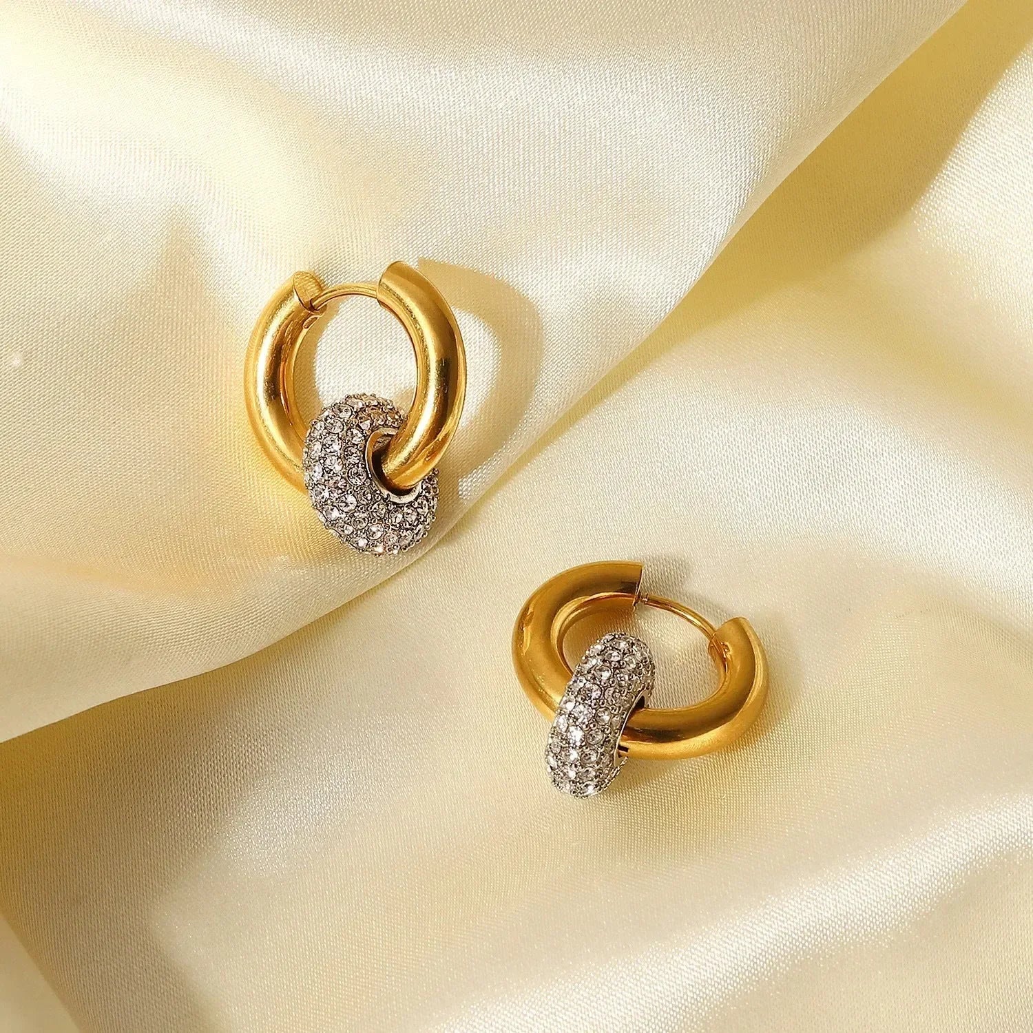 Angel Hoops Earrings - Diatoms