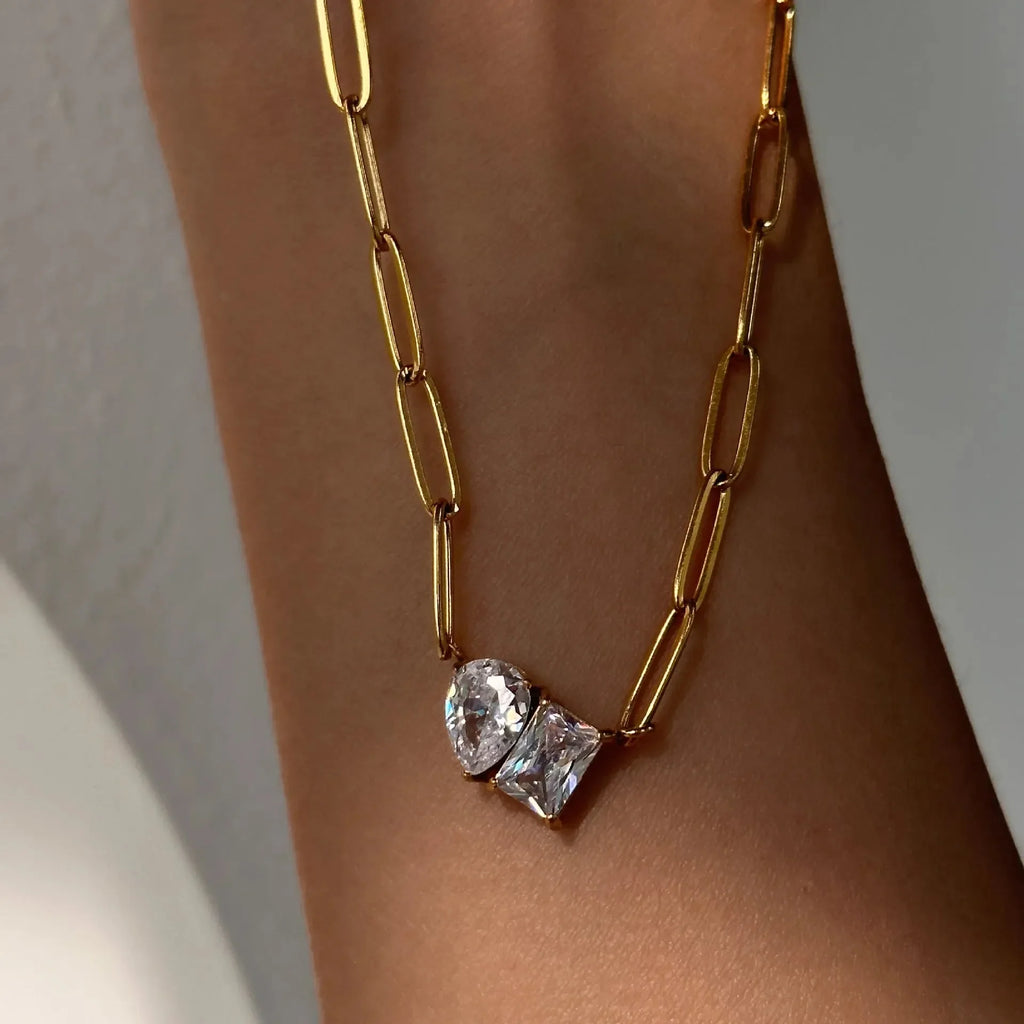 Luxe Diamond Affection Necklace - Diatoms