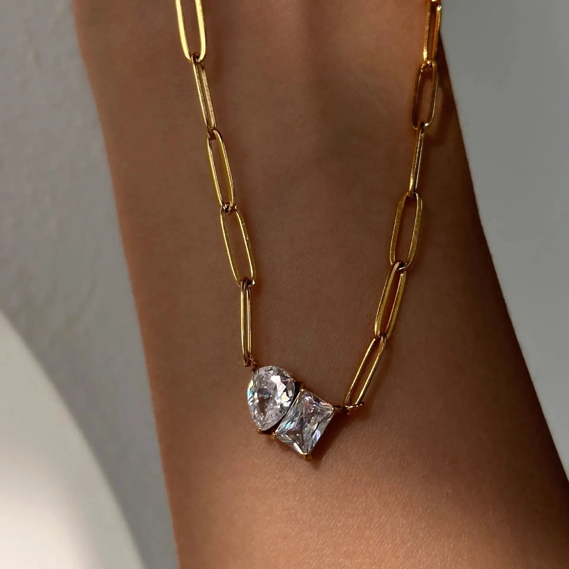 Luxe Diamond Affection Necklace - Diatoms