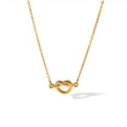 Interlocked Heart Shape Bracelets Necklace - Diatoms