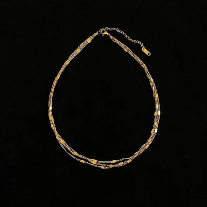 Luxy Triple Layered Chain Necklace