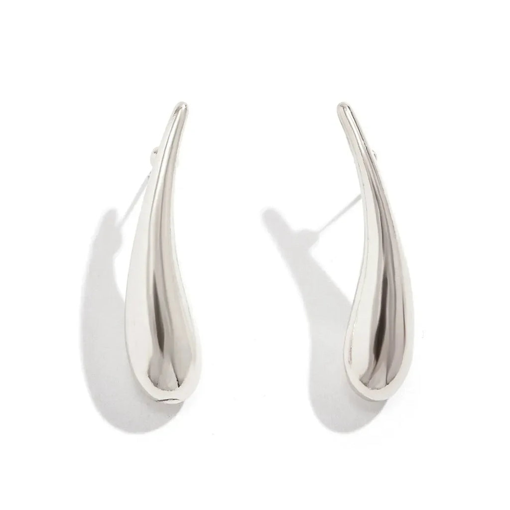 Luxy Long Teardrop Earrings - Diatoms