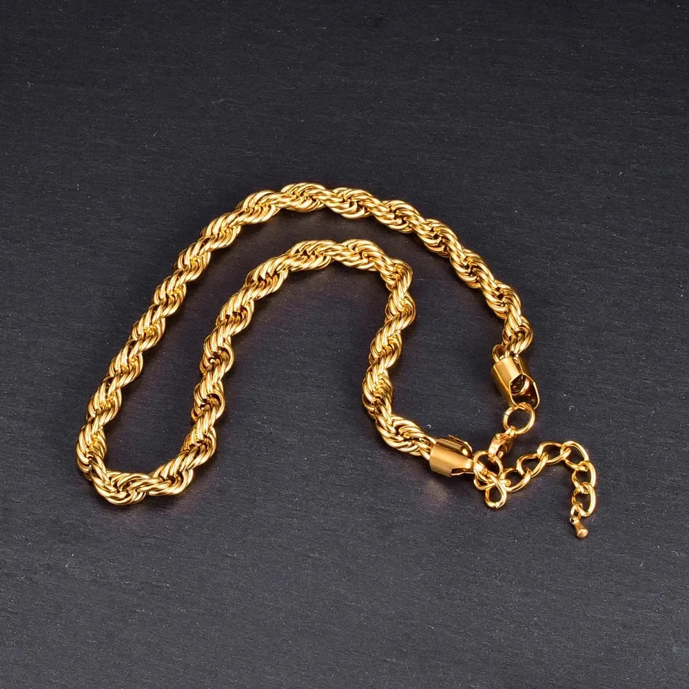 Bling Buzz Twisted Chain Necklace - Diatoms