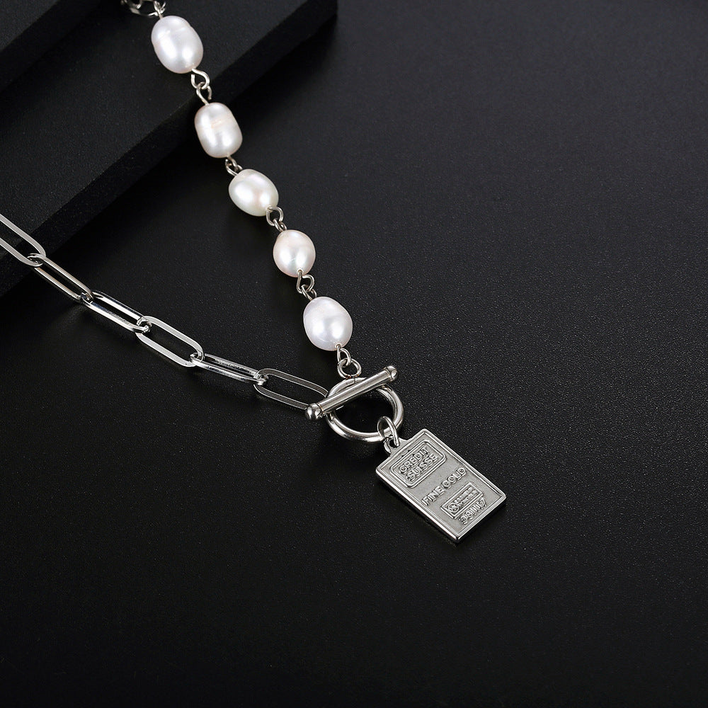 Diatoms Ins Style Polishing Pearl Pendant