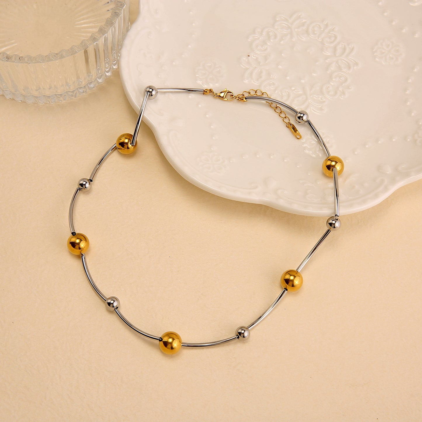 Luxy Round Dual Color Necklace