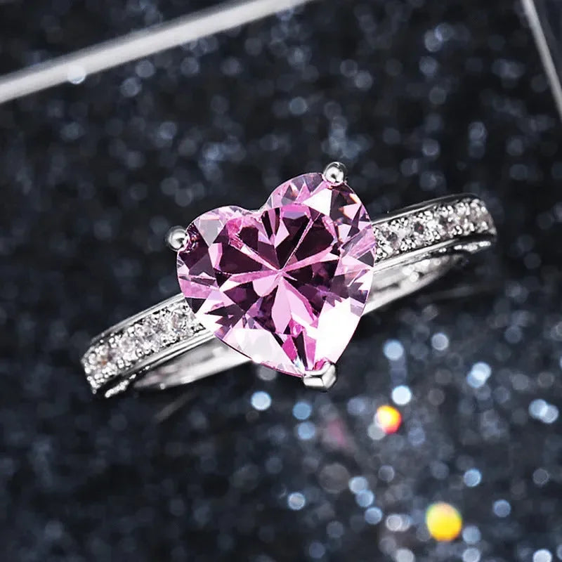 Classic Heart Shaped Rings - Diatoms