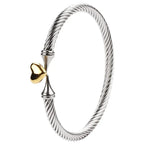 Glamour Goddess Heart Shape Bangle - Diatoms
