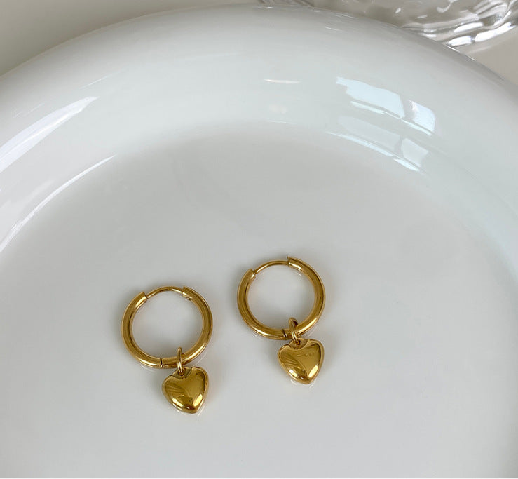 Luxy Small Heart Hoop Earrings