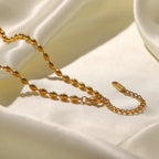 Luxy Emerald Pearly Necklace - Diatoms