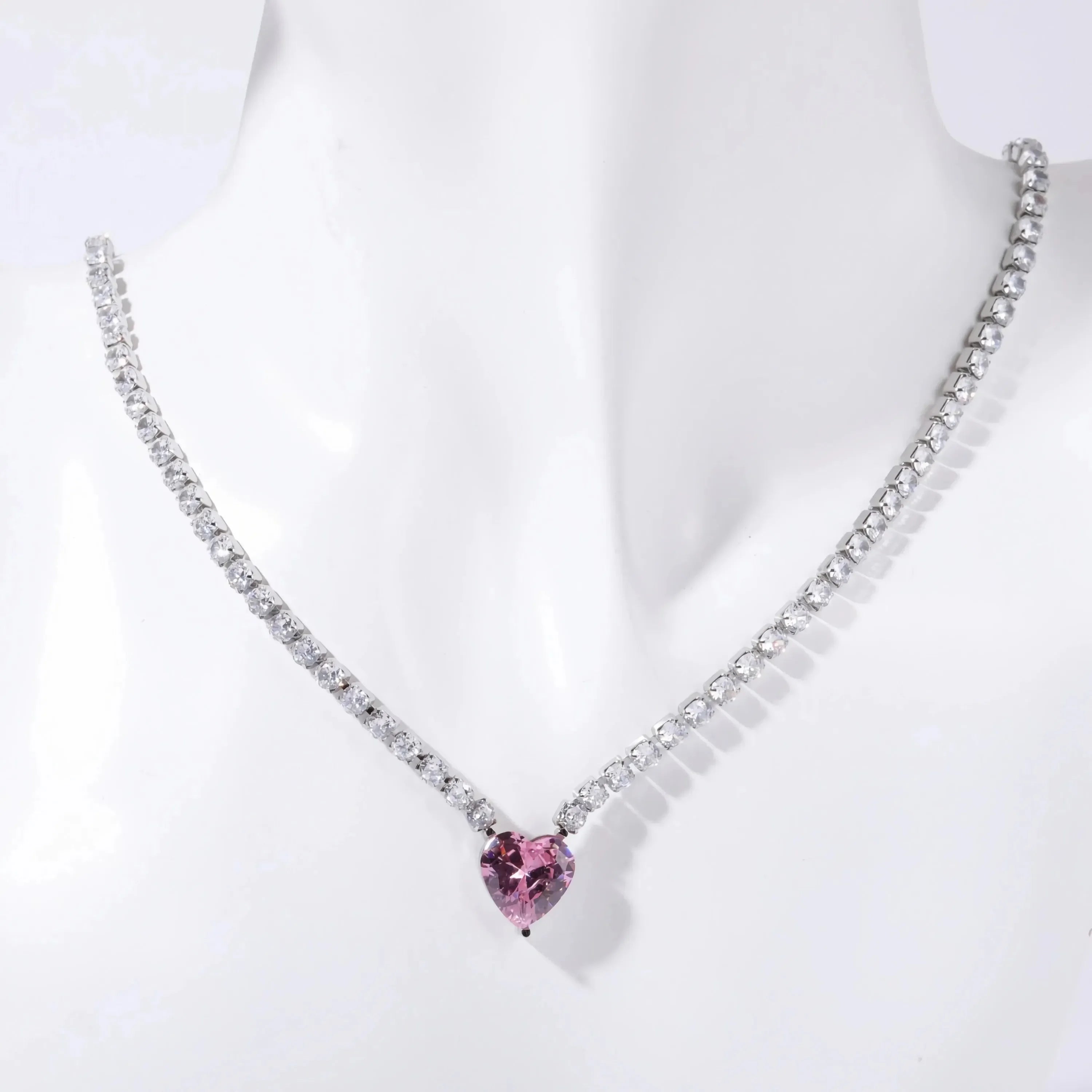 Love's Flame Diamond Pendant Necklace - Diatoms