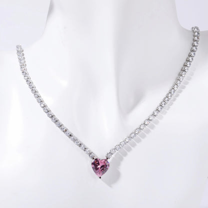 Love's Flame Diamond Pendant Necklace