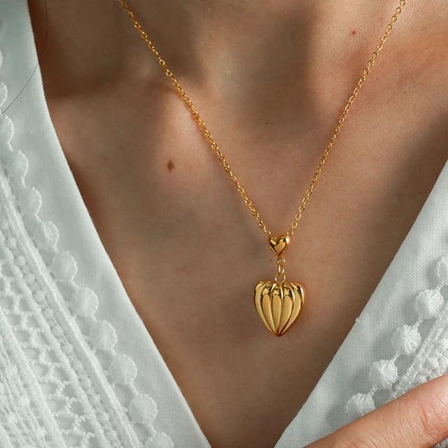 Luxe Heartfelt Gold Necklace