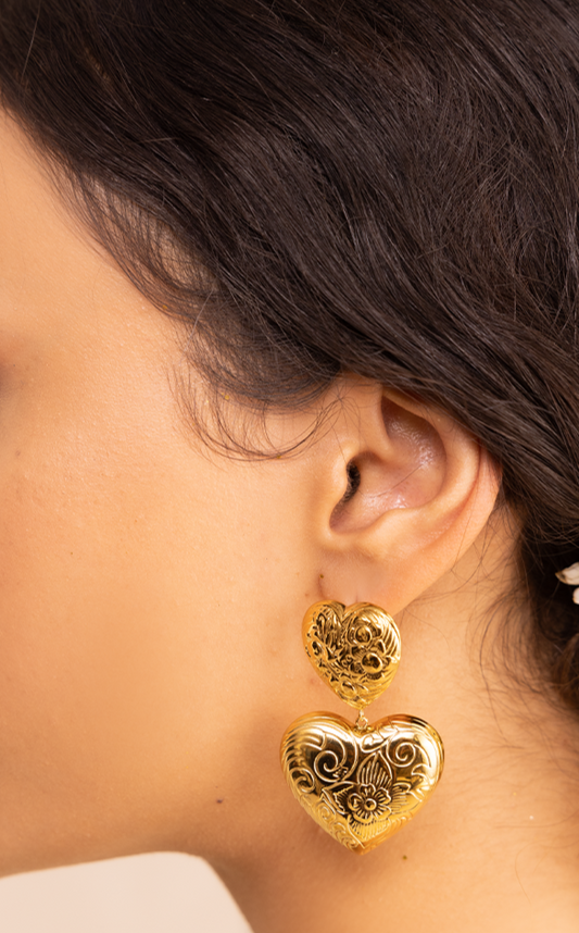 Luxy Blossom Heart Earrings